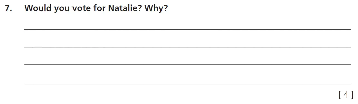 Question 7 - 11+ Comprehension – Inference – Test Paper 5
