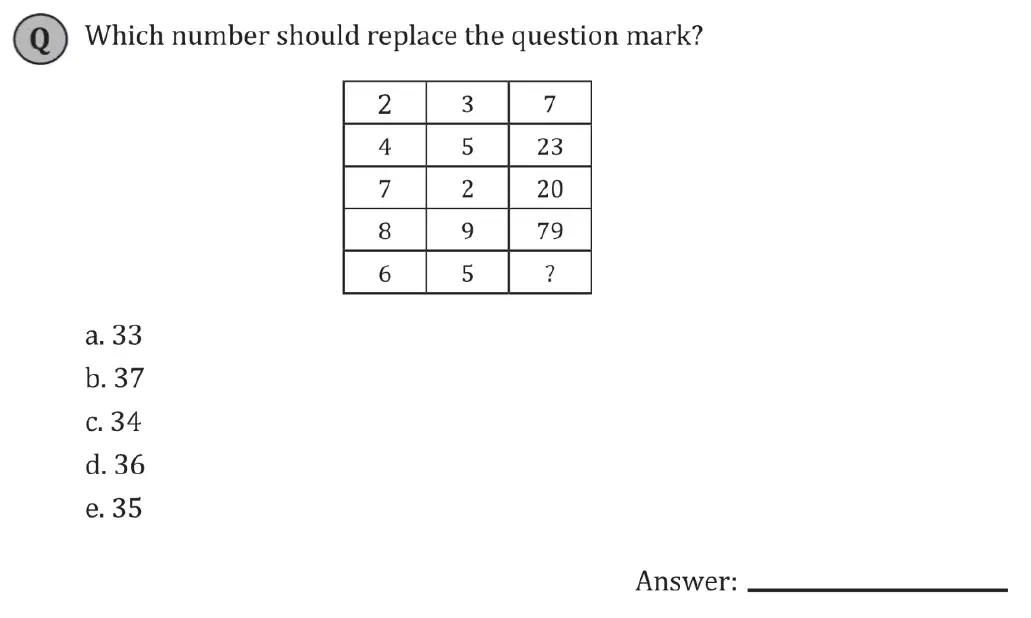 Question 1