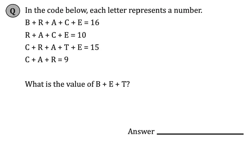Question 1
