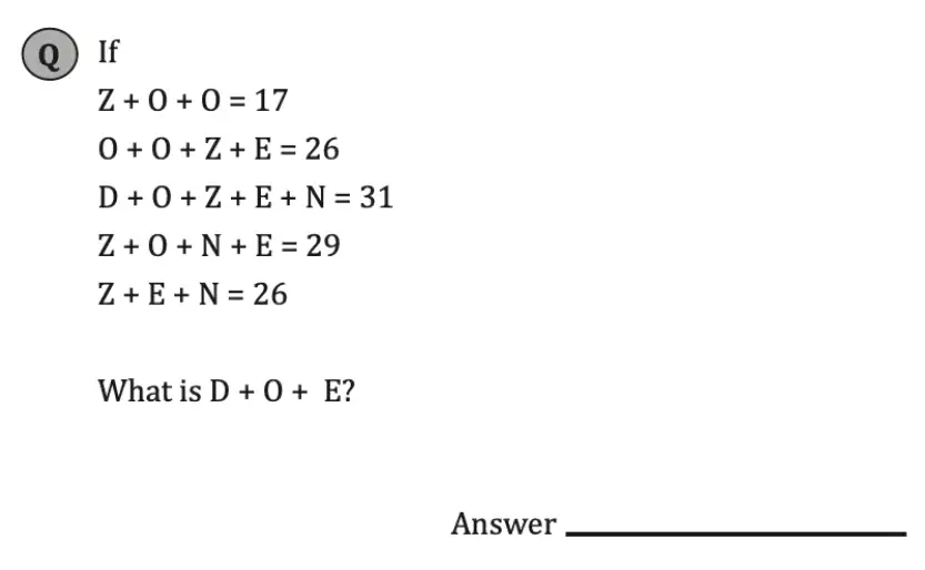Question 1