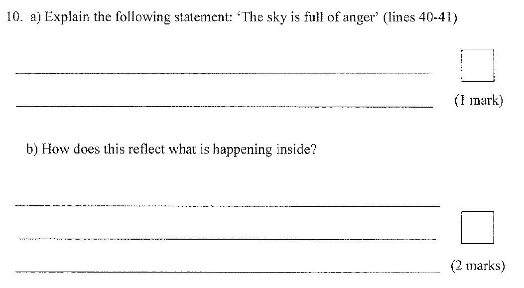 Question 10 - City of London School for Girls – 11+ English Entrance Examination – 2010