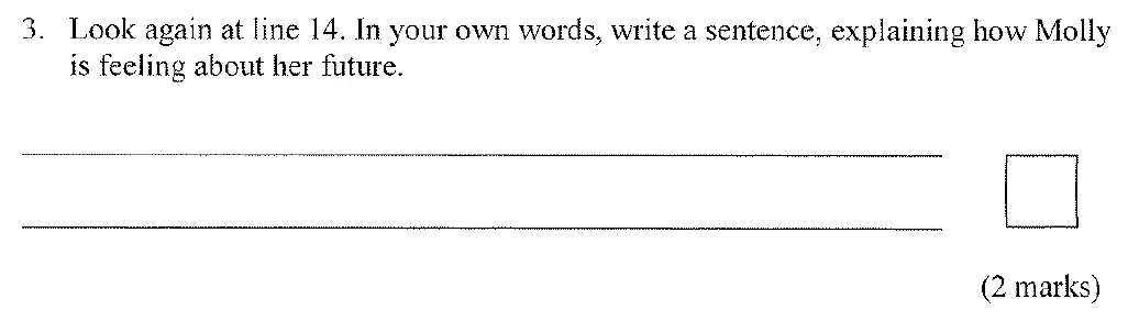 Question 03 - City of London School for Girls – 11+ English Entrance Examination – 2010