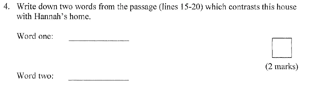 Question 04 - City of London School for Girls – 11+ English Entrance Examination – 2010