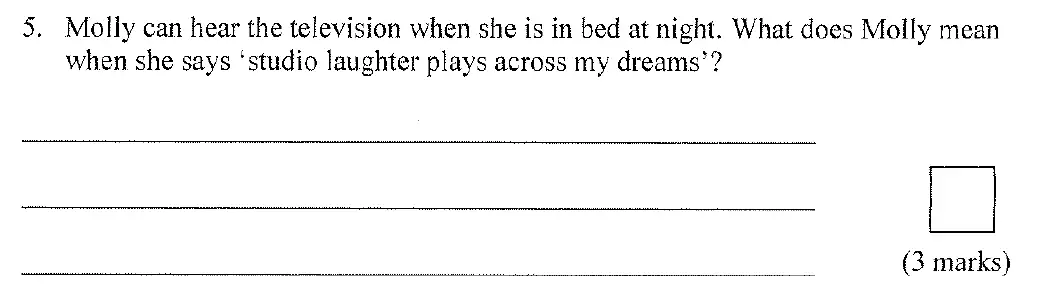 Question 05 - City of London School for Girls – 11+ English Entrance Examination – 2010