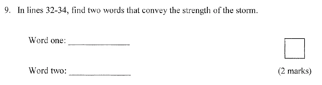 Question 09 - City of London School for Girls – 11+ English Entrance Examination – 2010