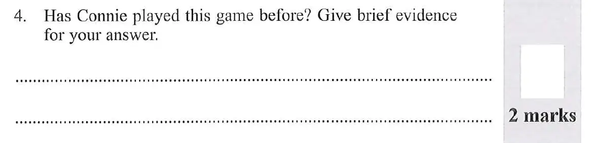 Question 04 - 11 Plus English Paper Group 1 - 2012