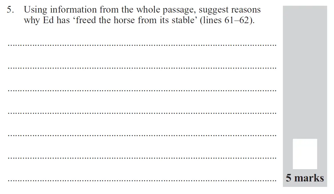 Question Group-1-2014-English-Paper-Question-05 - The North London Independent Girl's School's Consortium Group 1 – 11+ English Entrance Examination – 2014