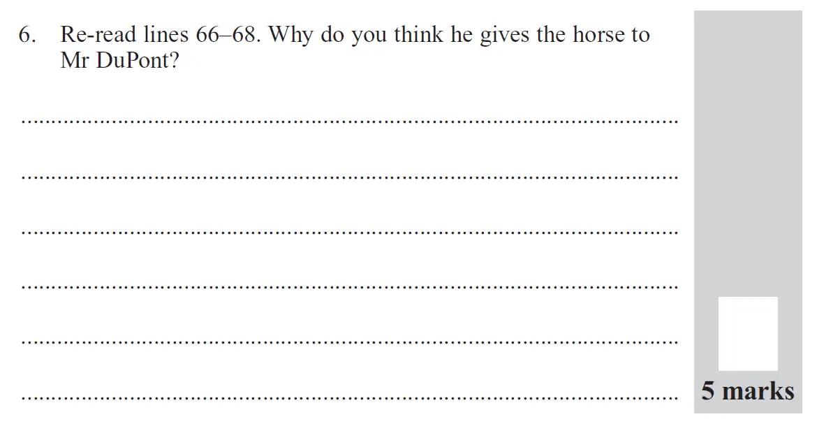 Question Group-1-2014-English-Paper-Question-06 - The North London Independent Girl's School's Consortium Group 1 – 11+ English Entrance Examination – 2014