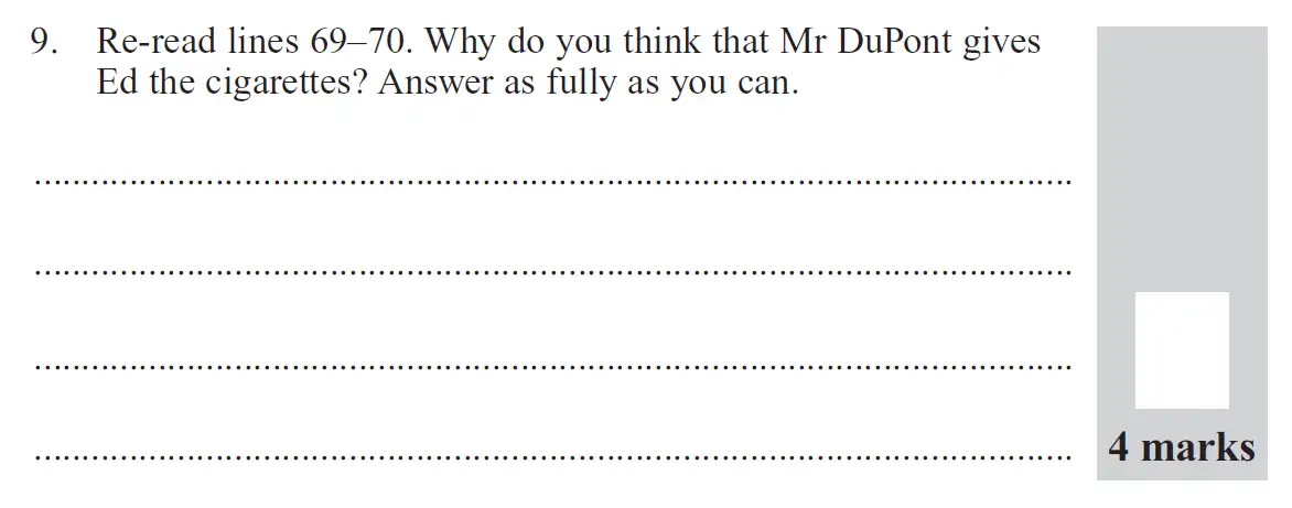 Question Group-1-2014-English-Paper-Question-09 - The North London Independent Girl's School's Consortium Group 1 – 11+ English Entrance Examination – 2014