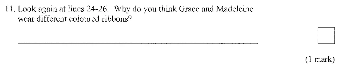 Question 11 - City of London School for Girls – 11+ English Entrance Examination – 2008