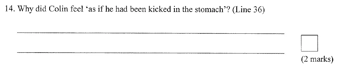 Question 14 - City of London School for Girls – 11+ English Entrance Examination – 2008