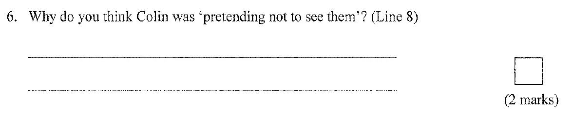 Question 06 - City of London School for Girls – 11+ English Entrance Examination – 2008