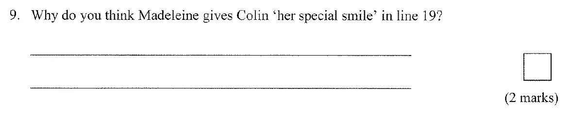 Question 09 - City of London School for Girls – 11+ English Entrance Examination – 2008