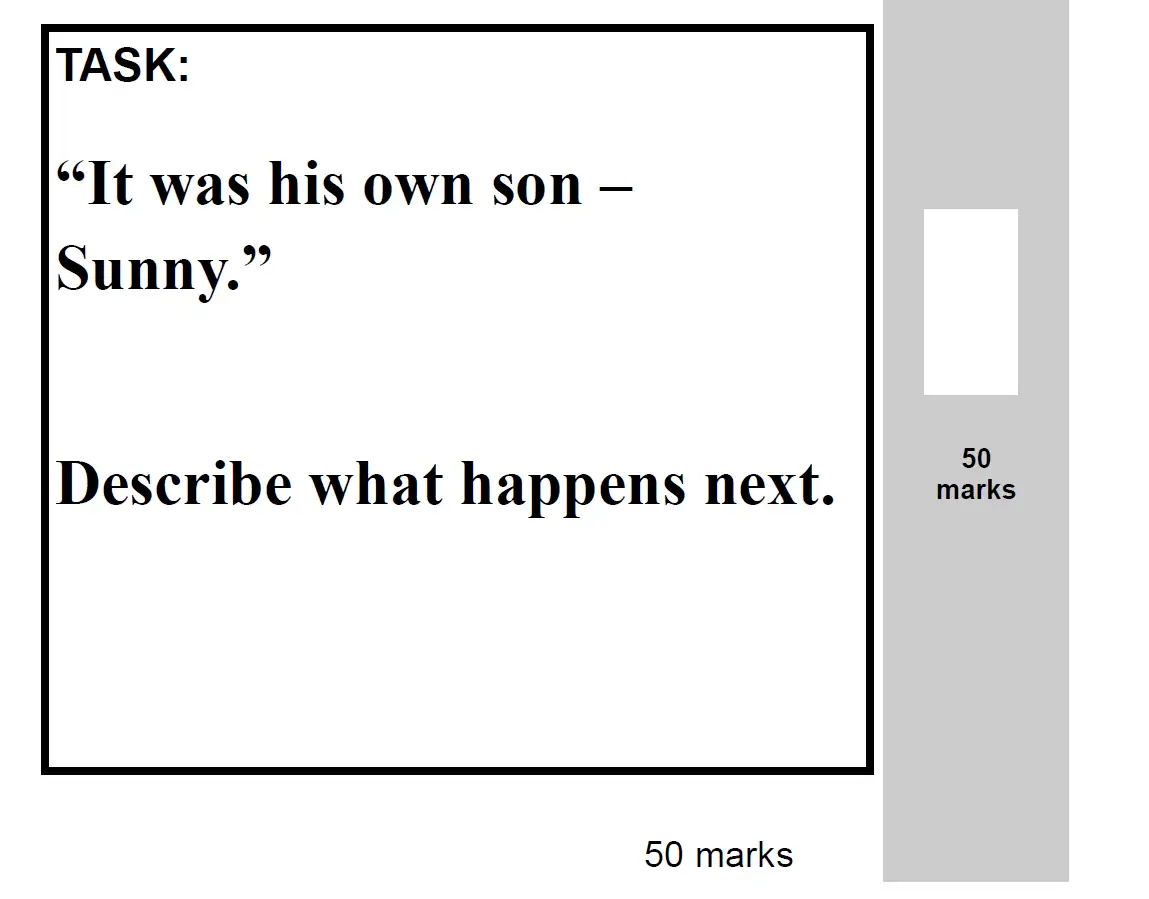 Writing task 02 - 11 Plus English Paper Group 2 - 2009