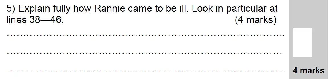 Question 05 - 11 Plus English Paper Group 2 - 2009