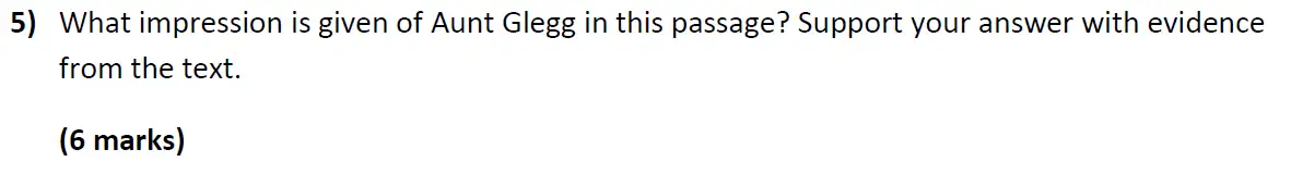 Question 05 - Aldenham School – 11+ English Sample Paper – 2019