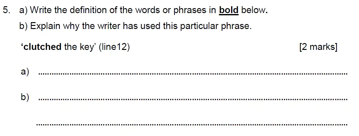 Question 07 - Alleyn’s School – 11 Plus English Sample Examination Paper 2 – 2024