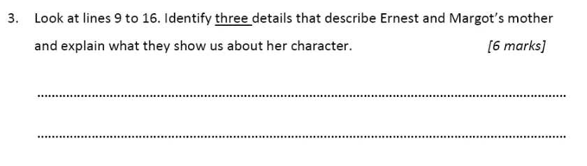 Question 03 - Alleyn’s School – 11+ English Sample Examination Paper 2 – 2024