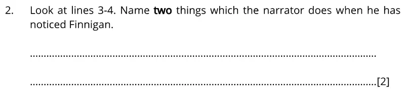 Question 02 - Bancroft's School - 11+ English Sample paper 1 - 2020