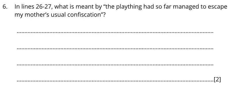 Question 06 - Bancroft's School - 11+ English Sample paper 1 - 2020