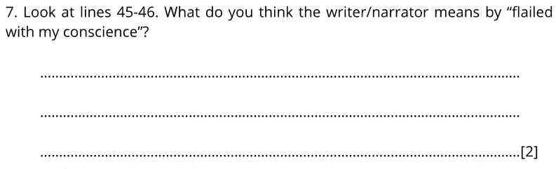 Question 07 - Bancroft's School - 11+ English Sample paper 1 - 2020