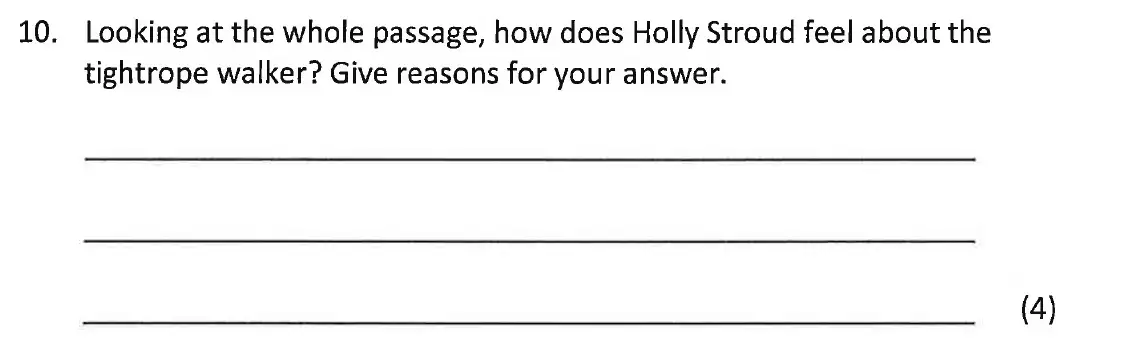 Question 10 - Bancroft's School - 11+ English Sample Paper - 2016