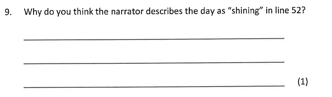 Question 09 - Bancroft's School - 11+ English Sample Paper - 2016