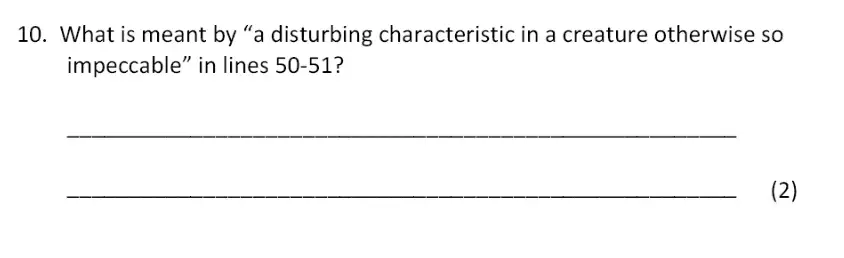 Question 10 - Bancroft’s School - 11+ Entrance Examination English Paper 2017