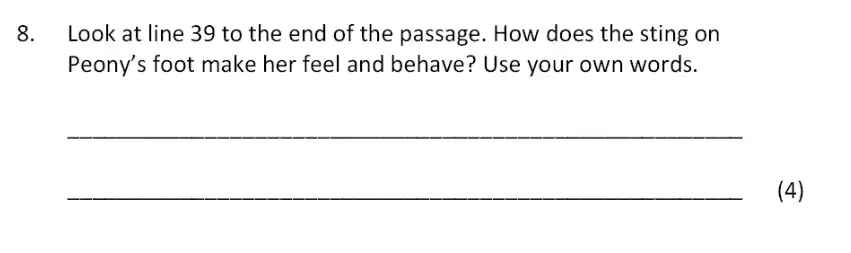 Question 08 - Bancroft’s School - 11+ Entrance Examination English Paper 2017