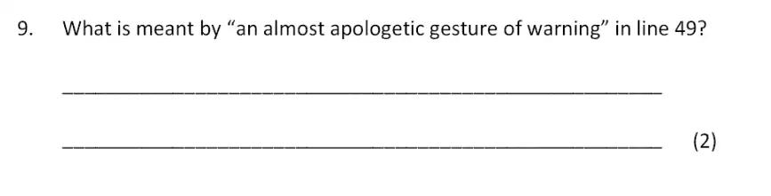 Question 09 - Bancroft’s School - 11+ Entrance Examination English Paper 2017
