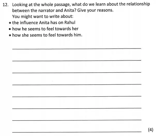 Question 12 - Bancroft’s School – 11+ Entrance Examination English Paper 2018