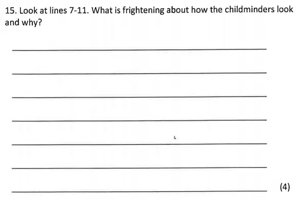 Question 15 - Bancroft’s School – 11+ Entrance Examination English Paper 2018