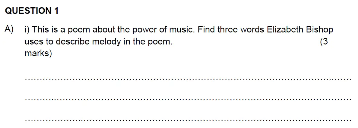 Question 01 - Benenden Kent - 11 Plus English Scholarship Exam - 2016