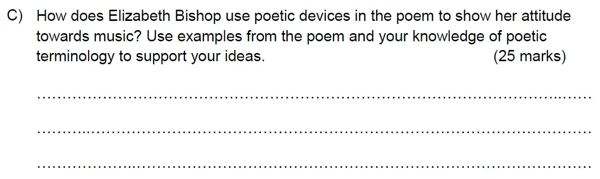 Question 05 - Benenden Kent - 11 Plus English Scholarship Exam - 2016