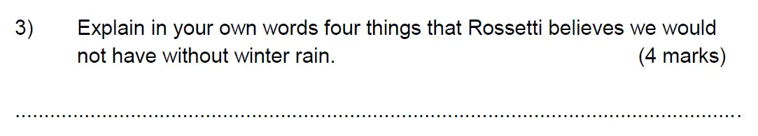Question 03 - Benenden Lower School – 11+ English Entrance Exam – 2016