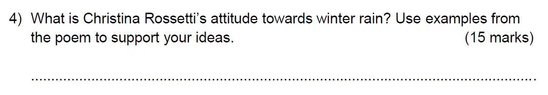 Question 04 - Benenden Lower School – 11+ English Entrance Exam – 2016