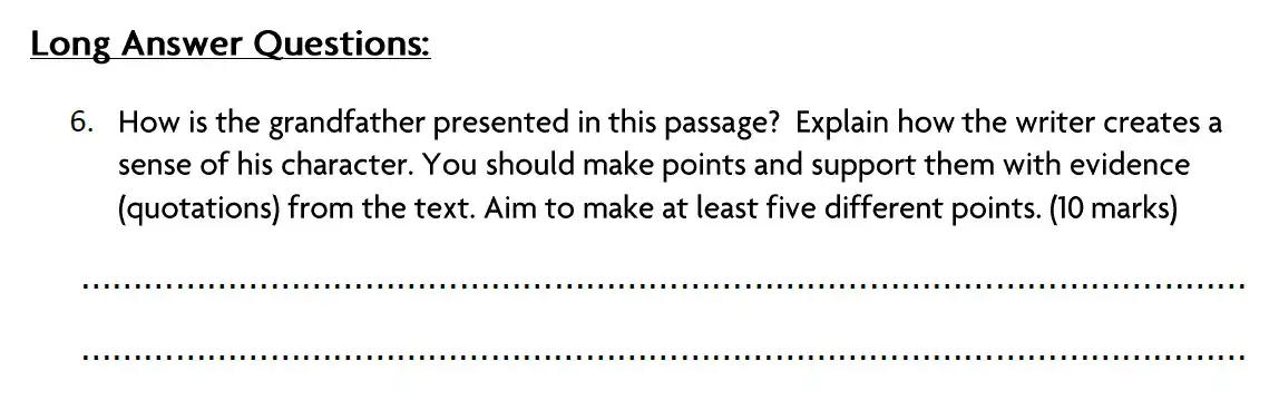 Question Blackheath-High-School-GDST-11-Plus-English-Entrance-and-Scholarship-Exam-Paper-Question-06 - Blackheath High School GDST – 11+ English Entrance and Scholarship Exam – 2022
