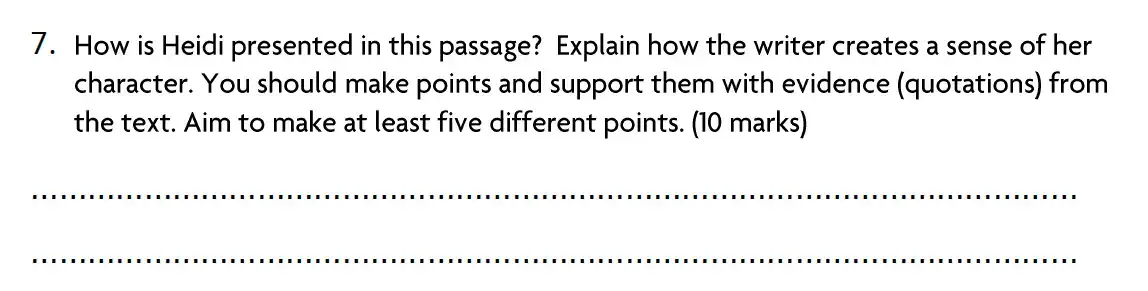 Question Blackheath-High-School-GDST-11-Plus-English-Entrance-and-Scholarship-Exam-Paper-Question-07 - Blackheath High School GDST – 11+ English Entrance and Scholarship Exam – 2022