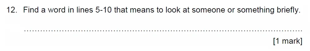 Question 12 - Bradford School – 11+ English Specimen Paper – 2026
