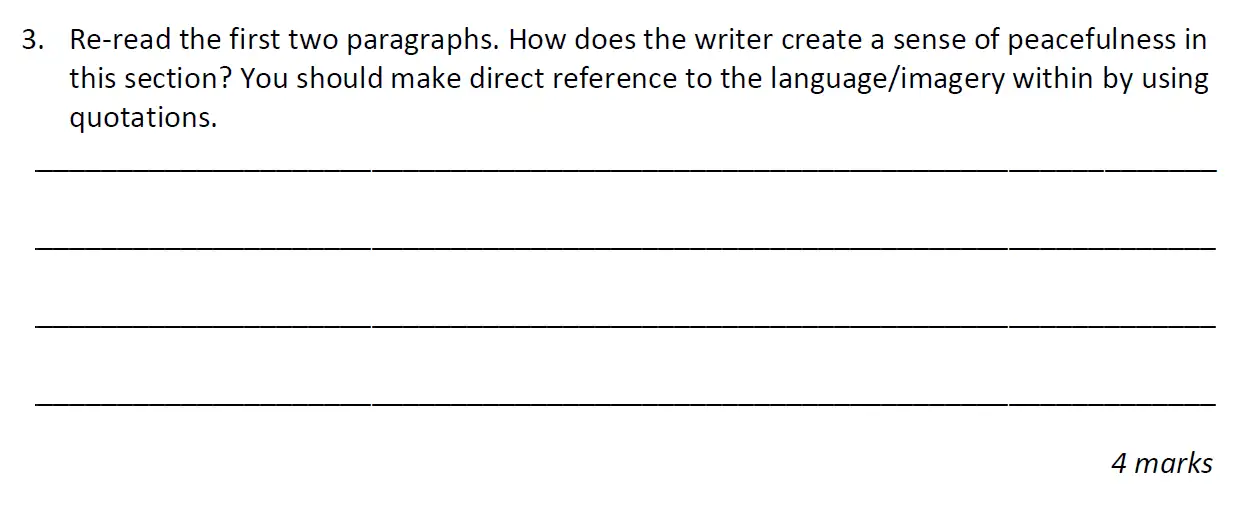 Question 03 - Caterham School – 11+ English Sample Paper – 2026