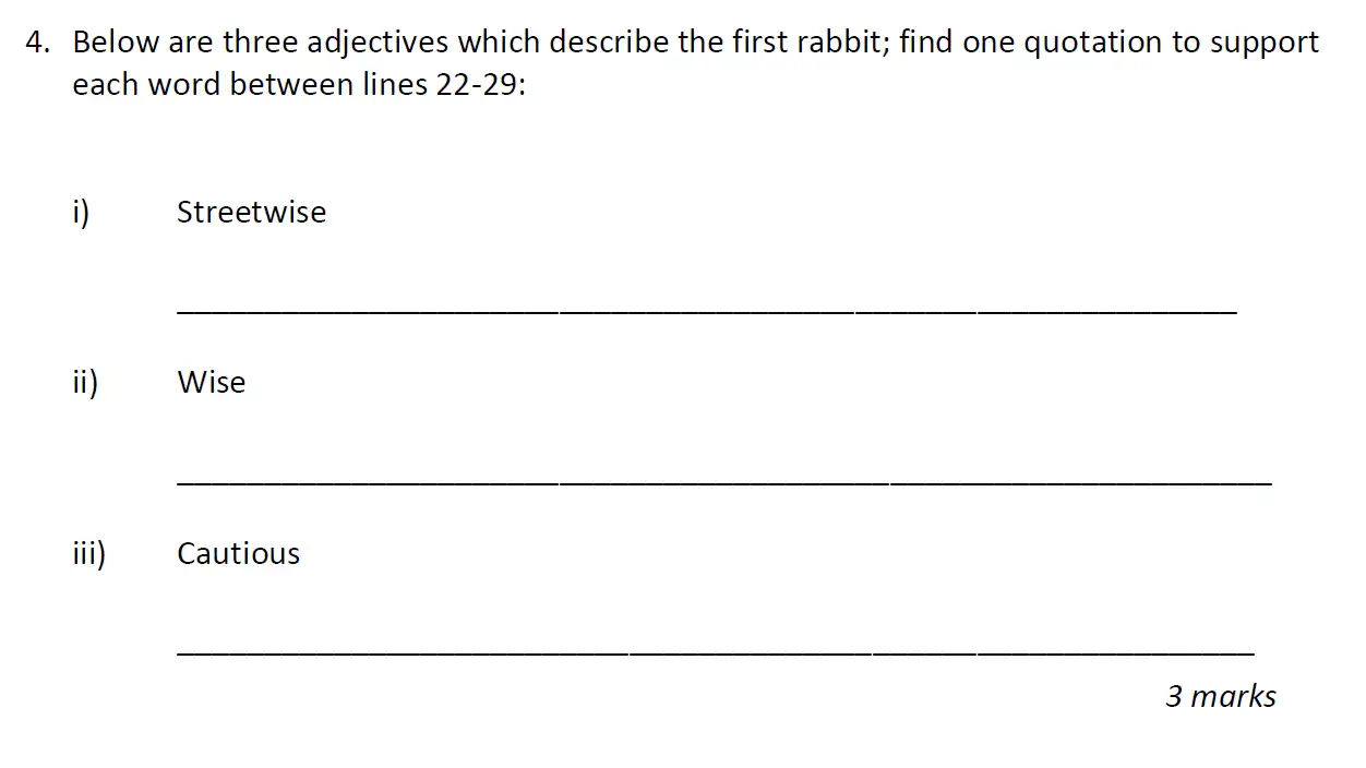 Question 04 - Caterham School – 11+ English Sample Paper – 2026