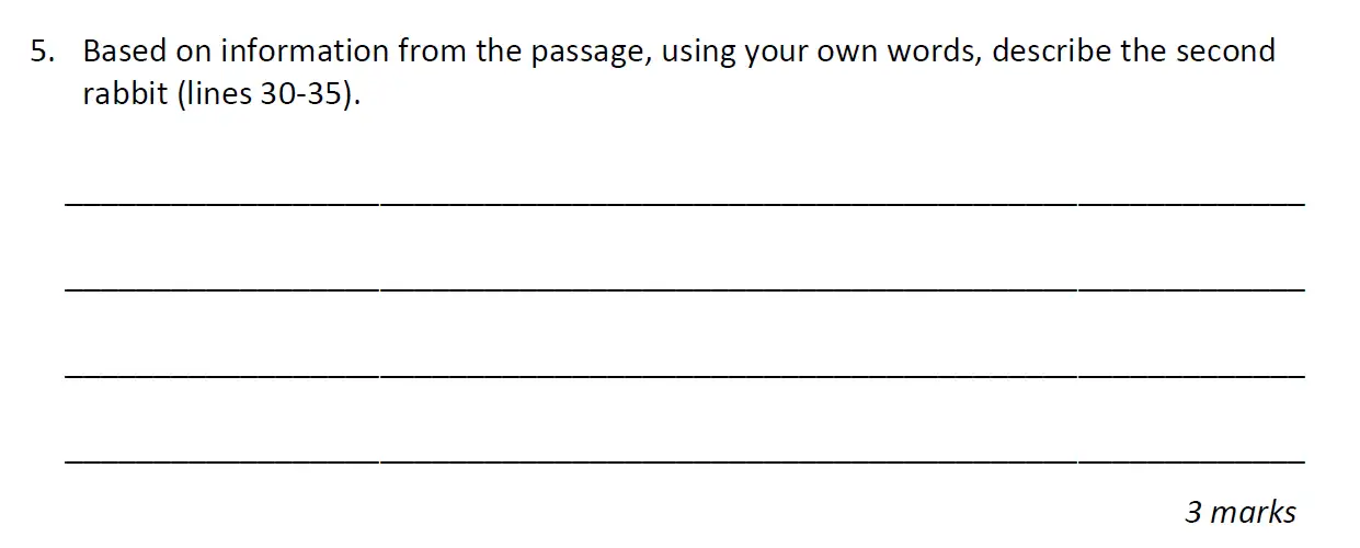 Question 05 - Caterham School – 11+ English Sample Paper – 2026
