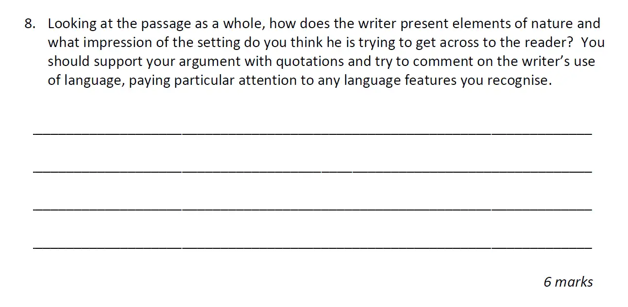 Question 08 - Caterham School – 11+ English Sample Paper – 2026