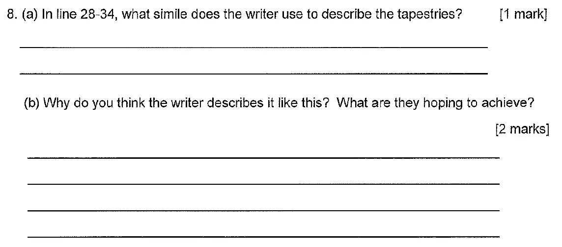 Question 08 - Chigwell School – 11+ English Entrance Examination – 2019