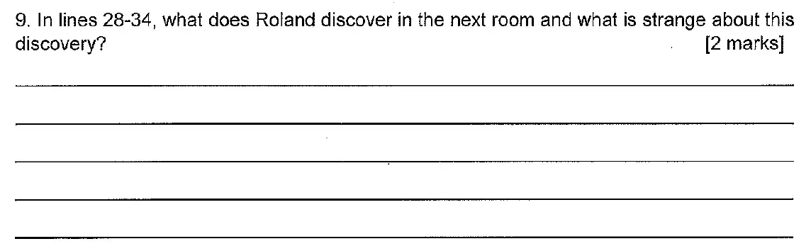 Question 09 - Chigwell School – 11+ English Entrance Examination – 2019