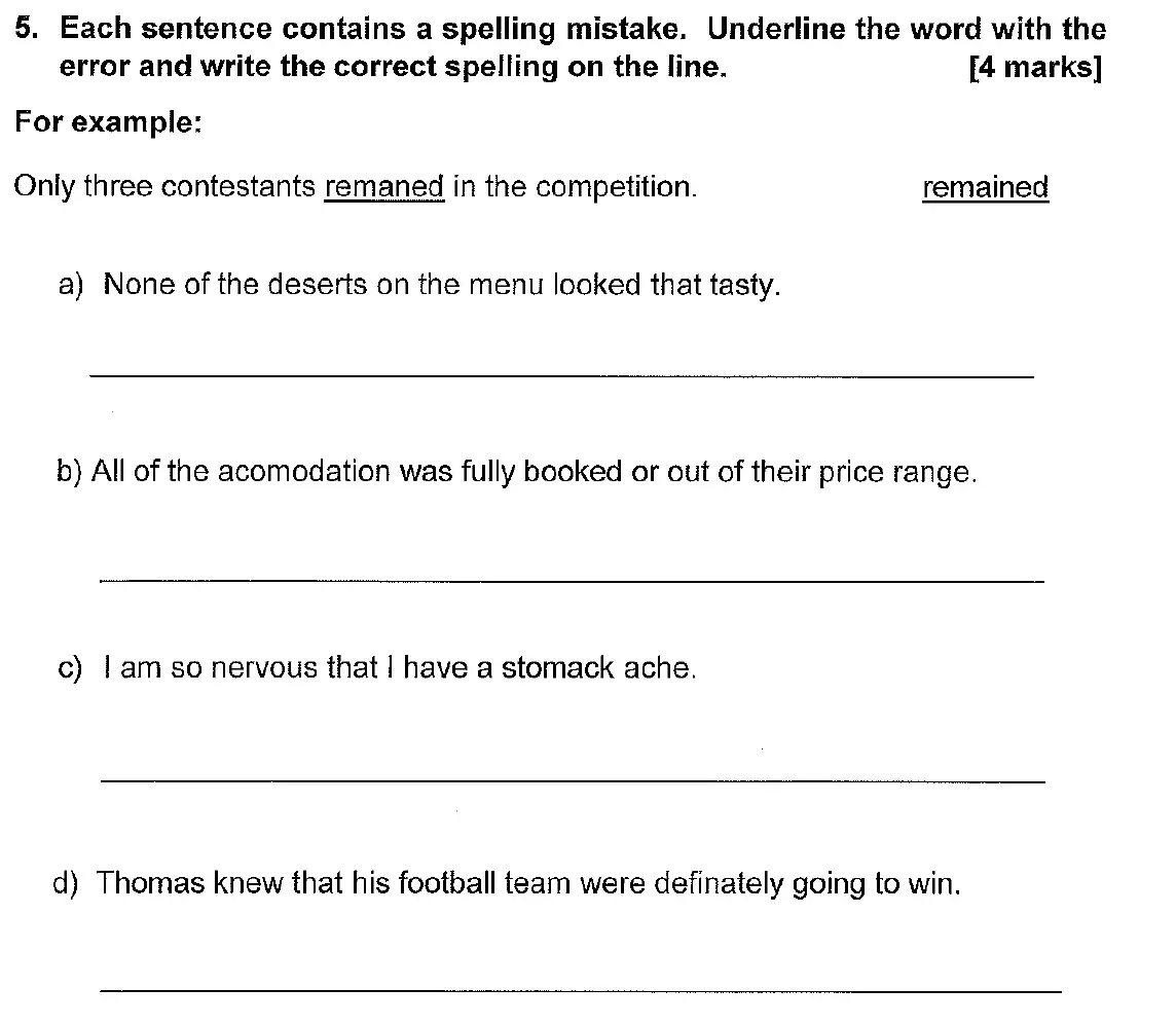 Question 05 - Chigwell School – 11+ English Entrance Examination – 2019