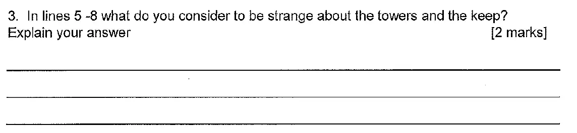 Question 03 - Chigwell School – 11+ English Entrance Examination – 2019