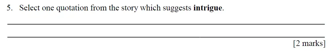 Question 05 - City of London Freemen School 11 Plus English Sample Paper 2014