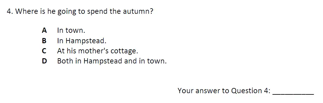 Question 04 - City of London School 11 Plus English Entrance Exam Paper