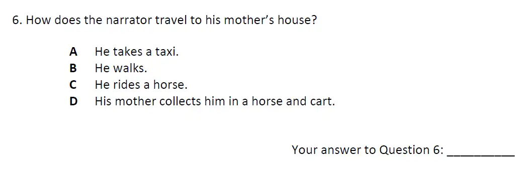 Question 06 - City of London School 11 Plus English Entrance Exam Paper